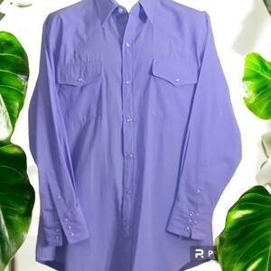 Northern Plains Western men's Dress shirt with pearl snaps 16-16 1/2 33/34